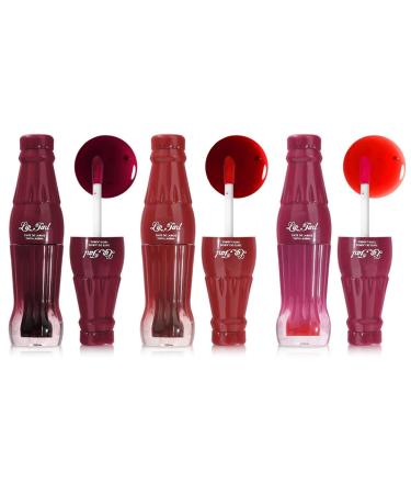 Lip Stain Tint Set de 3 mini rouges l vres liquides formule hydratante multi-stick formule hydratante pour les joues et les yeux haute pigment non collant pour toutes les occasions cadeau pour