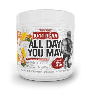 5% Nutrition Rich Piana AllDayYouMay BCAA Powder Premium Intra & Post Workout Amino Acids Hydration Endurance Muscle Recovery Joint & Liver | 16.3 oz 30 Srvgs (Southern Sweet Tea)