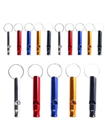 15pcs Aluminum Alloy Sports Whistle Loud Emergency Whistle Mini Whistle Keychain Safety Outdoor Extremely Loud - Buy Online on GoSupps.com