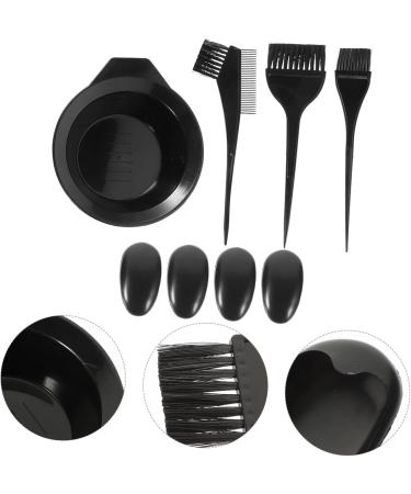 SOIMISS Kit de Coloration de Cheveux Professionnel Ensemble de Outils de Capillaire avec Bol et Pinceau Accessoires pour Salon de Coiffure Noir - Buy Online on GoSupps.com