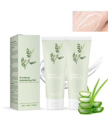Purifying Exfoliating Gel 2PCS Deep Cleansing Face and Body Exfoliating Scrub Gel Advanced Purifying Exfoliatings Moisturizing Scrub for All Skin Types