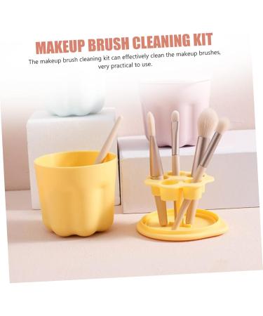 FRCOLOR 4 Sets Cleaning Bowl for Makeup Brush Cleaning Pad Cleaning Set for Makeup Brush Silicone Brush Cleaner Makeup Brush Also Washing PP Homemade Washing Bowl - Buy Online on GoSupps.com