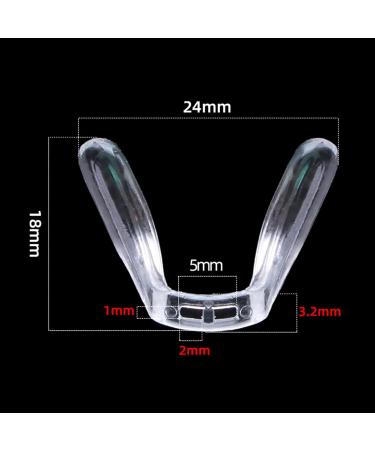 Colcolo Eyeglass Saddle Bridge Silicone Nose Pad - U Shape Holder for Eyeglasses | Small Size Comfortable Fit - Buy Online on GoSupps.com
