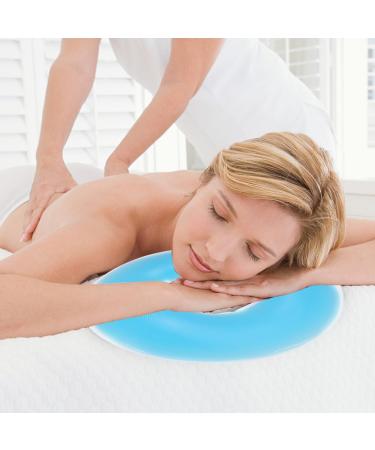 Silicone Face Massage Pillow | Soft Reusable Pad for Spa Beauty Salon | Sky Blue Head Support - Buy Online on GoSupps.com