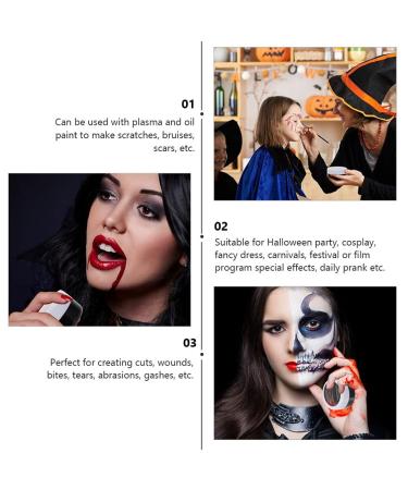 Buy Minkissy Halloween Makeup Set - Artificial Blood Gel Scab & Party Essentials for Cosplay | International Shipping - Buy Online on GoSupps.com