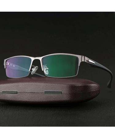 Reading Glasses & Sunglasses for Men & Women | UV400 Anti-Glare Spring Hinge +0.75 Black Metal Frames - Buy Online on GoSupps.com