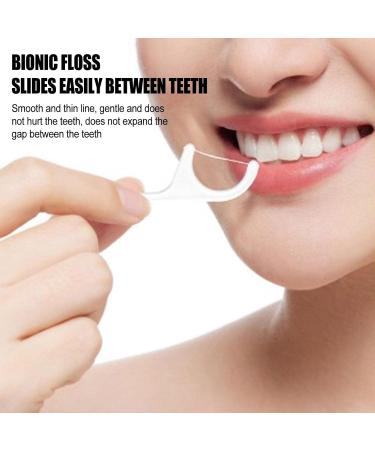 Automatic Dental Dispenser - Refillable & Portable Organizer for Dental Sticks - Transparent Floss for Adults - Ideal Travel Oral Care Bag - Buy Online on GoSupps.com