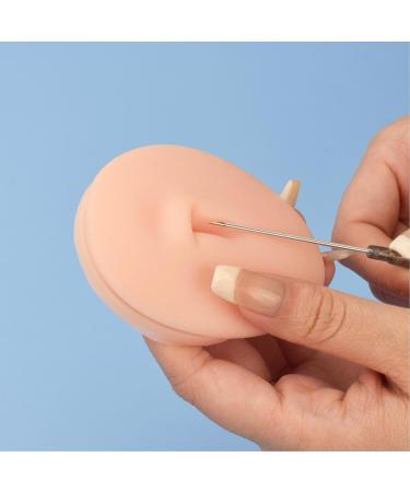 Soft Silicone Belly Button Model - Safe Piercing Tool for Beginners | Reusable & Instructional Guide - Buy Online on GoSupps.com
