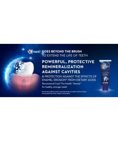 Crest Densify PRO-Health Intensive Clean Toothpaste - Travel Size (4 Pack 0.85 oz each) Unflavored International Shipping Available - Buy Online on GoSupps.com