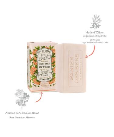 Buy Bread the Sens Geranium Soap - 97% Natural Marseille Body Care - Hand & Body Soap with Olive Oil - 2x150g for Men & Women - International Shipping Available - Buy Online on GoSupps.com