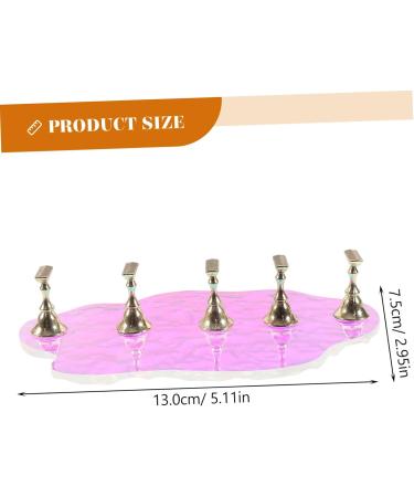 1 Set nail tools press on nails holder press on artificial nails holder press on nails stand nail display stand press on false nails holder nail holder Metal nail frame manicure - Buy Online on GoSupps.com