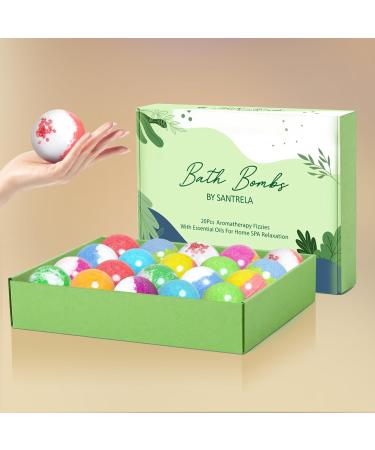 Bath Bombs Gift Set - 20 Organic Essential Oil Bath Bombs for Relaxation | Perfect Spa Gifts for Women Girls Mom & Special Occasions - Buy Online on GoSupps.com