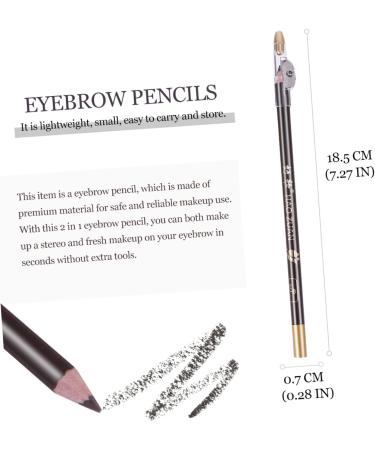 CRILSTYLEO 8pcs Coffee Eyebrow Pen Pencil Beauty Eyebrow Pencil Eyeliner Pencil Sharpener 1 count (Pack of 1) Coffee - Buy Online on GoSupps.com