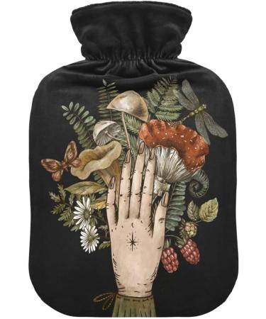 Buy Naanle Botanical Mushroom Hot Water Bottle - 2L Large Warm Gauge for Pain Relief & Therapy | International Shipping Available - Buy Online on GoSupps.com