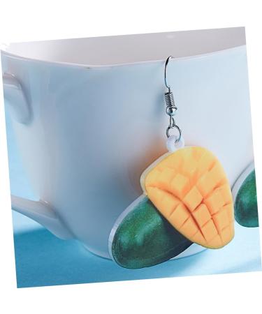 1 Pair Fruit Jewlery Ear Decoration Cherry Decor Earings Ear Jewelry Avocado Delicate Miss Earring 5.5X4.1cm As Shown - Buy Online on GoSupps.com