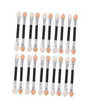 Housoutil 20pcs Latex Eye Shadow Stick Eyeshadow Stick Blending Sponges for Makeup Cosmetic Applicators H3210 7.50X1.00X0.50CM Assorted Color