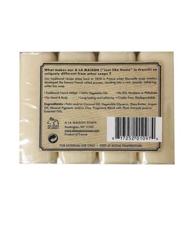 Buy A La Maison Traditional French Milled Shea Butter & Argan Oil Soap Set - 4 Bars Fresh Sea Salt | Premium International Shipping - Buy Online on GoSupps.com