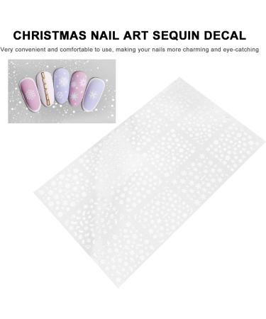 2 Sheet nail stickers Metal applique snowflake nail decals gold and silver Christmas 3D nail sticker 3d Celebrity nail polish Xmas nail art sticker Adhesive star nail stickers - Buy Online on GoSupps.com