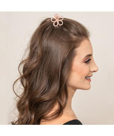 VinBee 6 PACK Metal Mini Flower Hair Claw Clips - Hair Accessories for Girls & Women - Buy Online on GoSupps.com