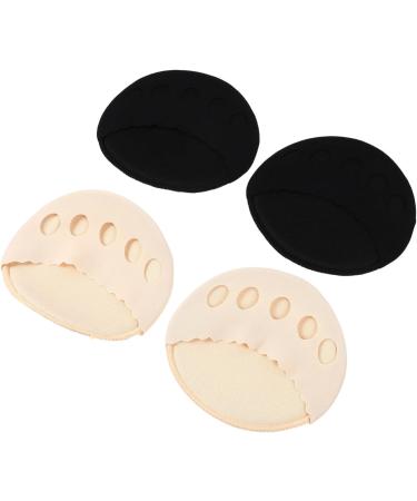 FOMIYES Fabric Forefoot Pads - 4 Pairs Women's Heeled Shoe Inserts for Comfort & Support - Thin Cotton Half-Size Foot Pads - Buy Online on GoSupps.com