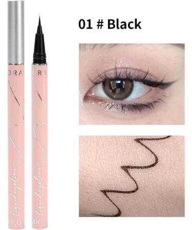 Waterproof Liquid Eyeliner Longwearing Eye Pencil Sweatproof Multi-Use Eye Liner Pencil 24-Hour Waterproof Liner Easily To Create Any Look Fulenyi 01# Classic Black - Buy Online on GoSupps.com