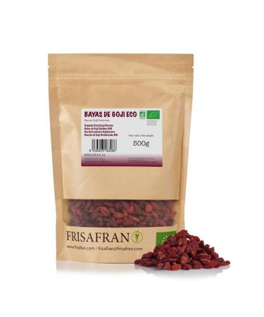 FRISAFRAN | Baies de Goji Bio 500g | Baies goji d shydrat es | Baies s ch es | Antioxydants | Collation sant | Sans sucres soufre | Fruits entiers | Baies Sup rieures | Himalaya | baies enti res
