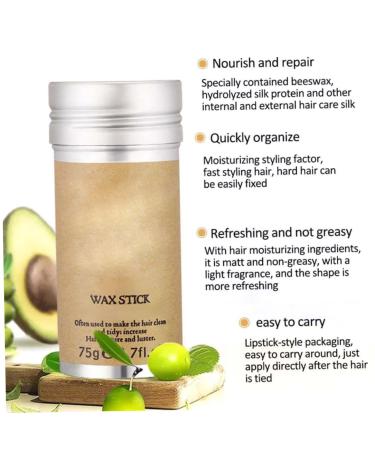 Slick Stick for Hair - 2PCS Fly Away Control & Edge Control Pomade Wax for Wigs & Broken Hair - Buy Online on GoSupps.com