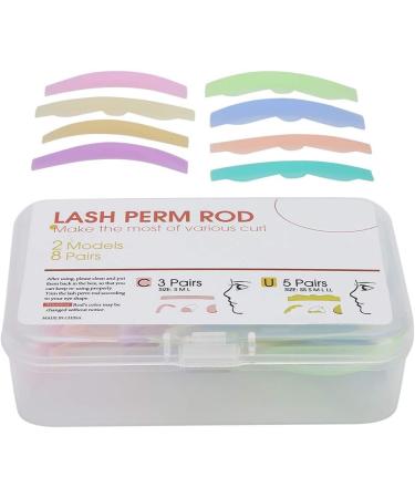 8pcs Silicone Eyelash Perming Pads - Professional Curler Rods & Lift Shield Tool for Stunning Lash Results - Buy Online on GoSupps.com