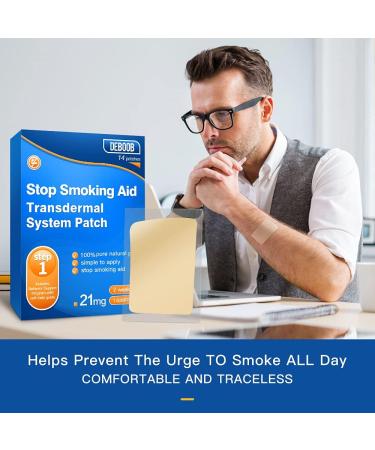 Quit Smoking Step 1 Transdermal Patches - 28 Count | Stop Smoking Aids 21mg - Easy & Effective - Buy Online on GoSupps.com
