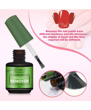 3 Pack 15ml Magic Gel Nail Polish Remover - Quick Soak Off Gel Polish Remover - Buy Online on GoSupps.com