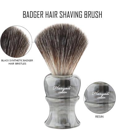 Haryali London Classic Men's Shaving Set | Double Edge Safety Razor | Synthetic Badger Brush & Stand - Premium International Shipping - Buy Online on GoSupps.com