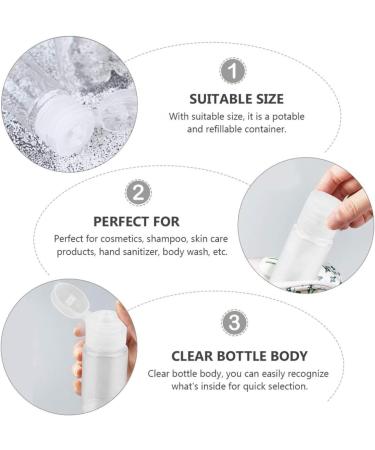 Fomiyes Transparent Travel Bottles - 24 Pack 10ml Squeeze Containers for Cream Liquid Soap & Detergent - Folding Lock Design for Women - Buy Online on GoSupps.com