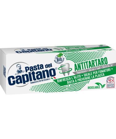 Buy 8x Pasta del Capitano Antitartar Toothpaste 100ml + Free Beni Culinari Keychain | International Shipping Available - Buy Online on GoSupps.com