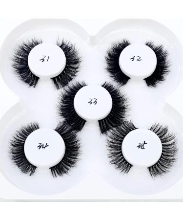 HBZGTLAD 5 Pairs 25mm 3D Mink Lashes - Natural Faux Eyelashes Bulk Pack for Wholesale | Short & Customizable - Buy Online on GoSupps.com