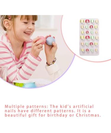 dijiusidy 1 Set Christmas Nail Wraps Cartoons Style Decor Adorable False Fingernails Children Removable Art Decals DIY Manicure PNT-16-02 - Buy Online on GoSupps.com