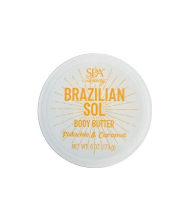 Spa Luxury Brazilian Sol Body Butter Pistachio & Caramel 6 oz (170g) - Buy Online on GoSupps.com