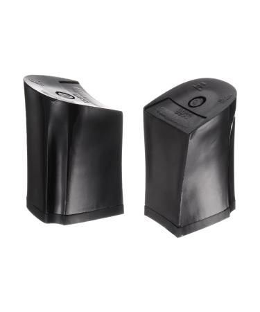 HARFINGTON 1pair Heel Repair Replacement 1.81"x2.76" High Chunky Heel DIY for Women Shoe Black