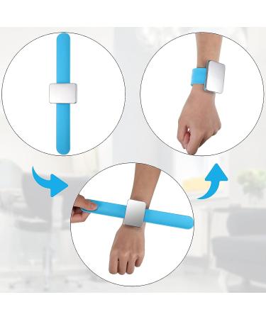 Blue Magnetic Wristband for Hair Stylists with Pin Holder and Accessories - Buy Online on GoSupps.com