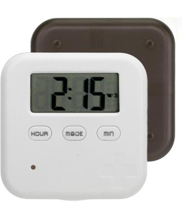 Smart Medication Organizer with Timer Bell Vibration Reminder 4 Compartments Medicine Box for Portable Storage Grey - Buy Online on GoSupps.com