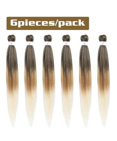Ancient Lichen-Hair Easy Braid 30 Synthetic Fiber Crochet Extensions - Itch-Free Yaki Texture 6 Pack (1B/27/613) - Buy Online on GoSupps.com