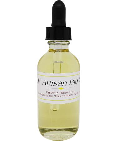 John Valvetoss: Artisan Blu - Type For Men Scented Body Oil Fragrance Glass Dropper Top - Light Gold - 2 oz. - ID#38757 2 Fl Oz (Pack of 1)