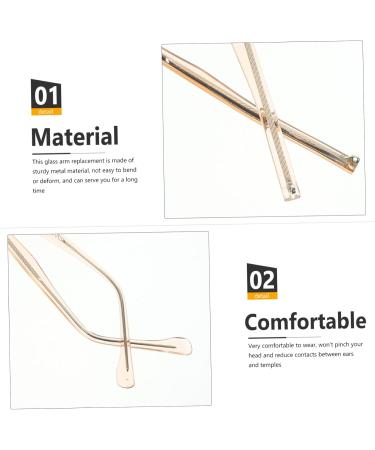 Magiclulu Clear Sunglasses Accessories - Replacement Frames & Hinge - 2 Pairs of Ros gold Metal Glasses - Buy Online on GoSupps.com