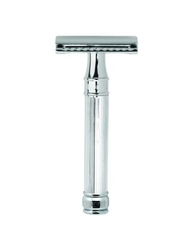 Edwin Jagger Double Edge Safety Razor 3.74x1.61x0.98 Inch (Pack of 1) Chrome Lined