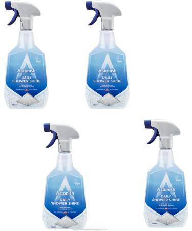 Astonish Daily Shower Bathroom Glass Shine Cleaning Spray 750ML - Set of 4 - Buy Online on GoSupps.com