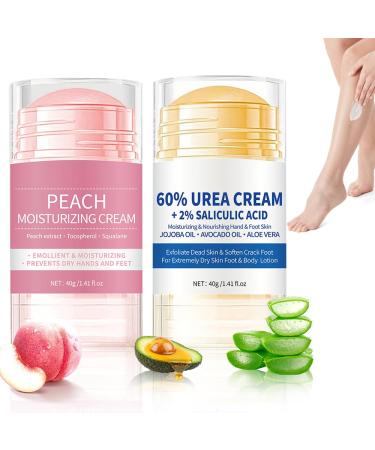 Vmxlso 2 pieces of hydrating and antiraveling foot cream 60 ureum moisture inserting and antishaped foot