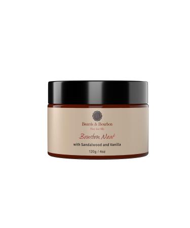 Beards & Bourbon Beard Butter: Nourishing Blend with Shea Jojoba Coconut & Vitamin E for Healthy Strong Shiny Beard Growth - 4oz Bourbon Neat