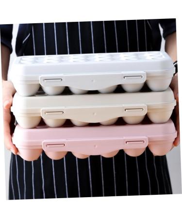 Holibanna 2pcs Anti-Collision Damage Chicken Refrigerator Egg Holder Tray Fridge Egg Container Devil re-usable Pink 30X11X6.5CM - Buy Online on GoSupps.com