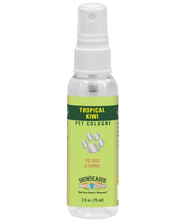 Showseason Tropical Kiwi Pet Cologne 2.5 oz For Dogs |Travel Size | Long-Lasting Odor Eliminator | Cruelty-Free | Paraben-Free | Biodegradable and Non-Toxic | Made in The USA