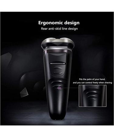 Premium Electric Razor Shaver for Men - IPX7 Waterproof Wet & Dry Rotary Trimmer with Charging Adapter - Buy Online on GoSupps.com