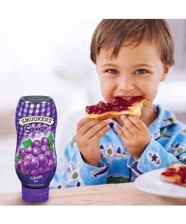 Smucker's Squeeze Grape Jelly 20 Ounces (Pack of 12) - Delicious Grape Flavor in Convenient Squeeze Bottles | Buy in Bulk and Save! - Buy Online on GoSupps.com